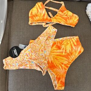 Moana bikini sherbet set (2 bottoms and 1 top)